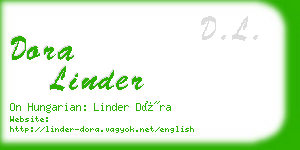 dora linder business card